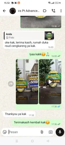 Testimonial Papan Bunga Pernikahan lebakgedong