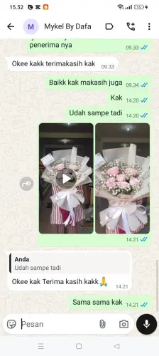 Testimonial Buket Bunga lebakgedong