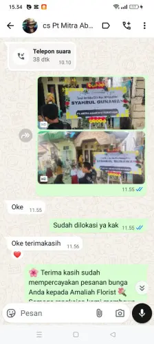 Testimonial Papan Bunga lebakgedong