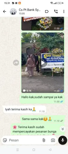 Testimonial Papan Bunga lebakgedong